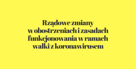 Nowe zasady walki z koronawirusem baner